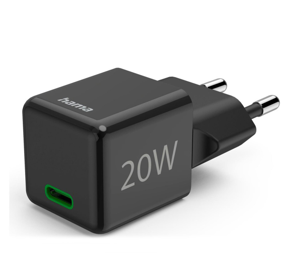HAMA ŁADOWARKA SIECIOWA PD/QC SUPERMINI 20W PD/QC CZARNA - 1318734 - zdjęcie 2
